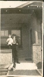 Lil with Jean - Dressed up @ first home in Glenorchy