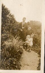 Frank, Frank Adlard & Jean with doll