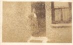 Vera at back door, Glenorchy