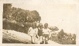 l-r: Jean Winters, Keith Winters, Frank Adlard, New Norfolk, Boxing Day 1924